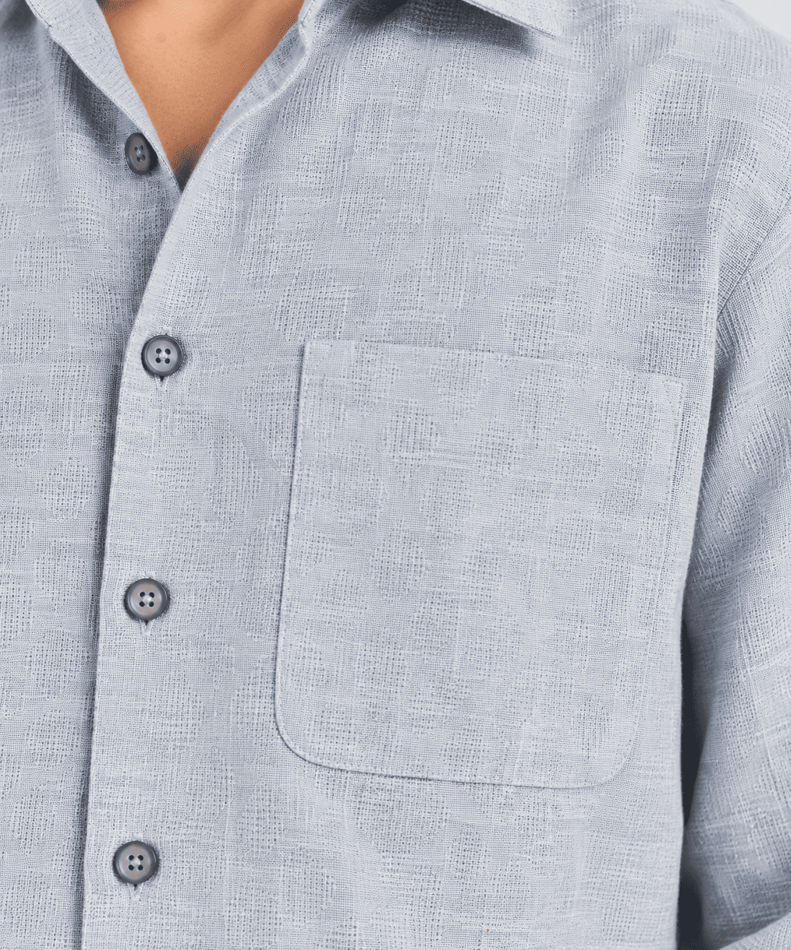 Men's Textured Linen Shirt - Image 5